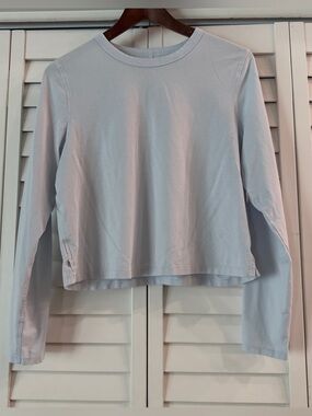 Lululemon Long Sleeve Baby Blue Top - Size S